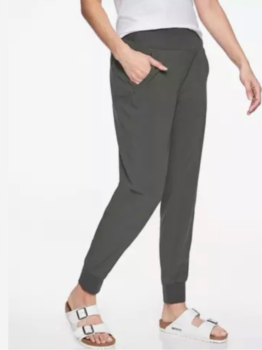 Athleta Soho Lined Joggers Olive Green Size 12T